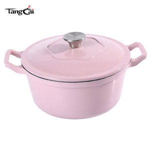 Olla <span class=keywords><strong>de</strong></span> Hierro Fundido Esmaltado Tipo Dutch Oven, Gran Capacidad <span class=keywords><strong>de</strong></span> 5QT, Certificación LFGB/CE/C65, Logotipo Personalizable, Apta para Gas e Inducción, Venta al Por Mayor - Product Image 2