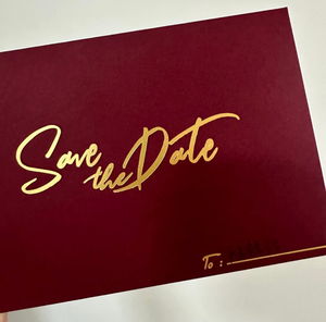 Invito Matrimoniale Personalizzato Rosso Vino Vintage con Goffratura e Laminazione a Caldo + Tecnica di Sagomatura <span class=keywords><strong>Speciale</strong></span> + Busta di Alta Qualità - Product Image 5