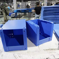Bacs de rangement creux en PP personnalisés, étanches, écologiques, empilables, pliables, en plastique, matériaux recyclés, longue durée