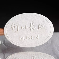 Etiqueta de Sellado Personalizada con Logotipo en Relieve, Impresión 3D, Etiqueta de Papel con Textura Gruesa y Rugosa, Etiqueta de Lujo para Frascos de Velas