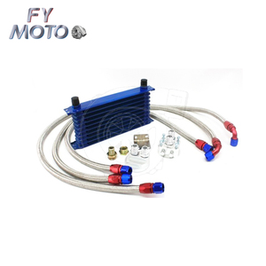 10 Row AN-10AN Blu Tubo Intrecciato kit <span class=keywords><strong>Radiatore</strong></span> <span class=keywords><strong>Olio</strong></span> - Product Image 2