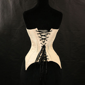 Superbe Corset Bustier en Dentelle à Panneaux, avec Rubans Entrecroisés, Décolleté Cœur, Effet Sculptant pour Photoshoot Boudoir - Product Image 5