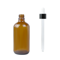 Prix moins cher 120ml Ambre Euro compte-gouttes d'huile essentielle flacons en verre brun avec compte-gouttes gradué résistant aux enfants