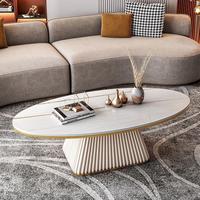 Luxuriöser Designer-Couchtisch aus Gesintertem Stein für Kleine Wohnungen