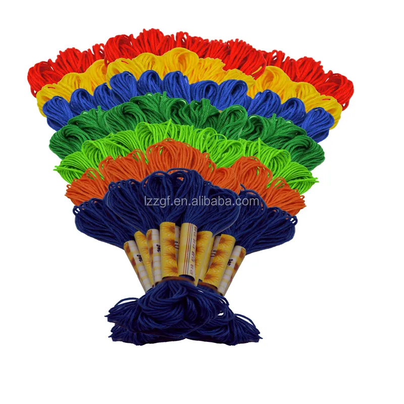 NKF 20/50/100/150/200 renk Dmc nakış ipliği ipi çapraz dikiş pamuk tekstil ve kumaş, polyester pamuk 447 renkler CN; Tabancası