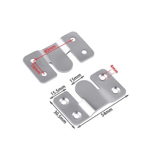 Mountain Shaped Buckle Connector Stainless Steel Concealed <b>Picture</b> <b>Frame</b> Hook Thickened Insert Hardware Accessory For Cabinet - Product Image 2