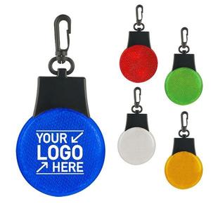 Promotional Eco-Friendly <b>Safety</b> <b>Keychain</b> Light Clip Tri-Function 3 Light Modes Solid Slow/Fast <b>Safety</b> Flasher Customizable - Product Image 1