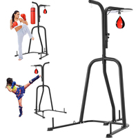 Support de sac de frappe de boxe en acier, support de sac de frappe autoportant jusqu'à 132 livres pour la remise en forme à domicile, stable