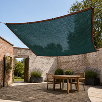 Filet d'ombrage avec œillets et bords ourlés, écran de protection solaire en maille pour serre, patio, balcon
