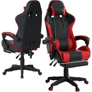 2026 NEUER LED Europäisches Design Leder Büro-Computerstuhl Verstellbare Armlehne Schwenkbarer Relaxsessel mit RGB Gaming-Stuhl - Product Image 6