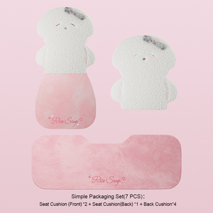 โมจิ ซีรีส์ เทรเชอร์ พลัช ฟูลเซ็ตสไตล์การ์ตูน ชุดป้องกันภายในรถยนต์ ชุดเบาะรองนั่งในรถยนต์ ดีไซน์น่ารักสวยงาม - Product Image 5