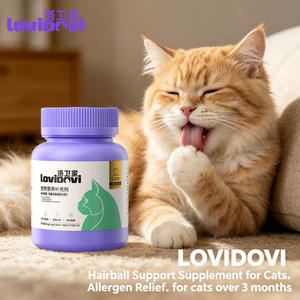 Lovidovi OEM Suplemento Diario para Gatos, Fórmula Neutralizante de Alergias para el Apoyo Digestivo y de la Piel, 180 Tabletas - Product Image 1