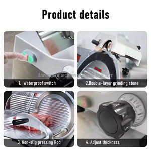 Máquina Cortadora Semiautomática de Aluminio para Carne Congelada, Verduras, Patatas, Tocino, Queso, Pepino y Salchicha para Cocina Doméstica - Product Image 3