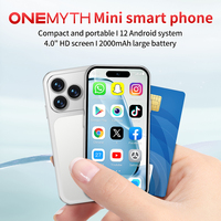 SOYES A18 Pro, Mini Teléfono Inteligente Android 12, 4.0 Pulgadas, 2GB RAM, 16GB ROM, 3G, 64G, Doble SIM, Batería de 2000mAh, Face ID, Teléfono 4G