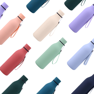Botellas de Agua Aisladas Personalizadas con Logotipo Ecológico de 550 ml, Botellas Deportivas de Vacío de Doble Pared de Acero Inoxidable y Cobre con Forma de <span class=keywords><strong>Cola</strong></span> - Product Image 6