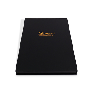 Scatola di abbigliamento per t-shirt nera di lusso con Logo personalizzato scatola rigida rigida chiusura magnetica confezione regalo - Product Image 3