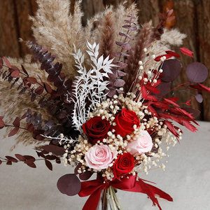 G75 New Idea Natural Eternal Dry Flores Plants Wholesales Home Decoration Pampas Grass Gift Dried Flower <span class=keywords><strong>Bouquet</strong></span> Immortal Dry F - Product Image 2