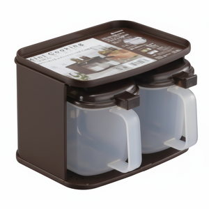 Inomata-Mini botella marrón de almacenamiento para condimentos de cocina - Product Image 1