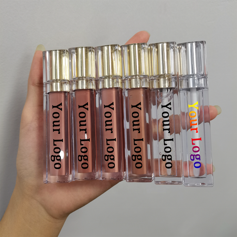 Private Label Lip gloss Make Your Own DIY lipgloss empty lipgloss bottle DIY matte liquid lipstick with no labels
