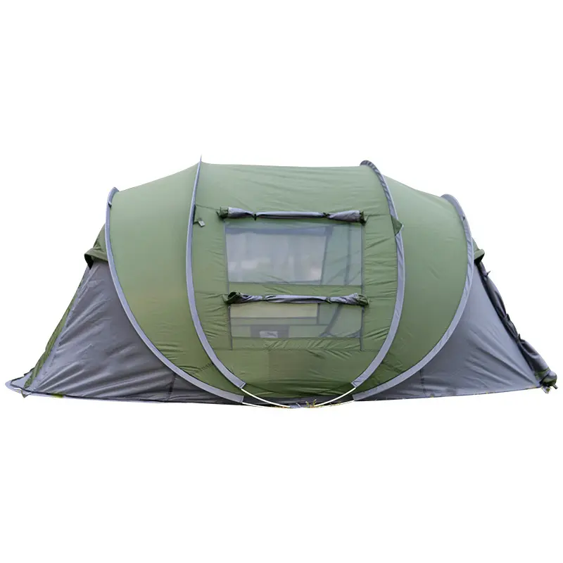 Tekne tipi atma açık 3-4 kişi otomatik hızlı açık inşa etmek için ücretsiz kolay kurulan çadır katlanır büyük alan plaj çadırı