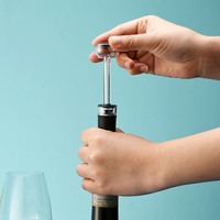 Aérateur de vin automatique verseur de bouteille bouchon en silicone coffret cadeau en plastique pour le vin accessoires de vin promotionnels