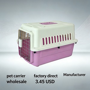 Cage de transport robuste pour animaux de compagnie, conforme IATA, avec verrou anti-évasion, portable, pour clinique vétérinaire, <span class=keywords><strong>camping</strong></span> et voyages en voiture - Product Image 3