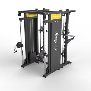 Máquina de Gimnasio Comercial 3 en 1 con <span class=keywords><strong>Smith</strong></span>, Functional Trainer y Rack de Sentadillas para Entrenamiento HYROX y Crossfit - Product Image 1