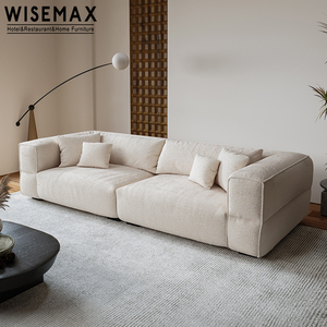 WISEMAX FURNITURE Divano Angolare <span class=keywords><strong>Moderno</strong></span> per Soggiorno in Tessuto Impermeabile Bianco Grande Dimensione 2 3 4 Posti Divano per Coppie - Product Image 3