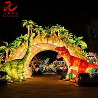 Lanterne LED personnalisée en forme de grand dragon ou de dinosaure pour exposition de lanternes, attraction nocturne en extérieur, zoo, spectacle de carnaval