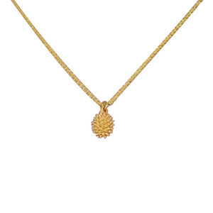 Durian Pendant Necklace Zinc Alloy Sparkling Clavicle Chain For Women Gift Jewelry - Product Image 5