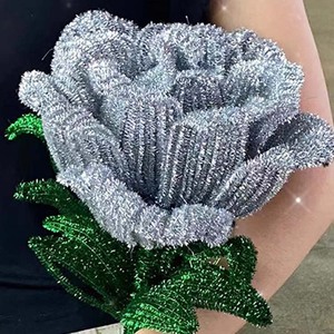 Foska <span class=keywords><strong>100</strong></span> pcs crafting đỏ xanh xanh vàng bạc 12inch Nguồn cung cấp thủ công Giáng sinh thủ công ống chất tẩy rửa long lanh Chenille thân cây - Product Image 6