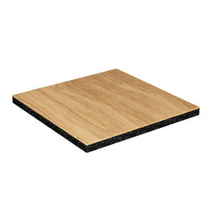 Dalles de sol emboîtables en mousse caoutchoutée aspect bois pour salle de sport, insonorisées, antidérapantes, durables, non toxiques, pour sports en intérieur - Product Image 1