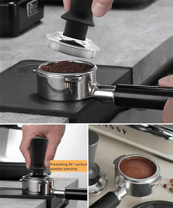 AMZ Distributeur de café chaud et inviolable 51MM 53MM 58MM Outil de nivellement de distribution <span class=keywords><strong>d</strong></span>'espresso à profondeur réglable en acier inoxydable - Product Image 3