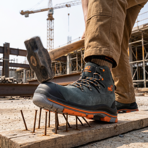 Rocklander - <span class=keywords><strong>Zapatos</strong></span> de Seguridad Industriales Antideslizantes Unisex y Botas de Senderismo con Construcción de Puntera de Plástico S1P, Ligeros - Product Image 4