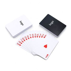 White New Pvc Thick Cut-Resistant <b>Playing</b> 54 Plastic Poker Deck of <b>Cards</b> - Product Image 1
