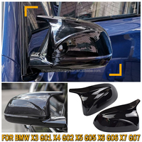 Convient pour BMW X3 G01 X4 G02 X5 G05 X6 G06 X7 G07 2018-2020, coque de rétroviseur style M, noir, look X3M, accessoires extérieurs