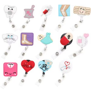 Heada Custom Retractable Rotatable Badge Reel for Doctors Nurses <b>ID</b> Cards Metal/PVC/Plastic Custom Logo Color Custom Size - Product Image 3