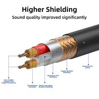 Câble de microphone XLR mâle à femelle blindé équilibré OFC 3Pin robuste pour mélangeur Audio de haut-parleur de Studio d'enregistrement et plus