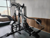 Máquina Smith Comercial para Gimnasio, para Tres Personas, Multifuncional, Integrada, para Entrenamiento de Fuerza y Ejercicios de Fitness