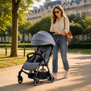 Fournisseur professionnel ODM, poussette automatique pliable en alliage d'aluminium, système de voyage pour bébé, siège détachable, certifié CPC EN1888 2 - Product Image 6