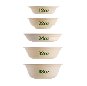 Bowls Bowl Compostable Bowls 16oz Eco Friendly Sugarcane Fibers Disposable Compostable Soup Food Paper Bagasse Bowls