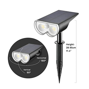 Lampes solaires d'extérieur avec détecteur de <span class=keywords><strong>mouvement</strong></span> <span class=keywords><strong>Applique</strong></span> murale d'extérieur étanche IP65 3000K Blanc chaud 300Lm Lumière <span class=keywords><strong>solaire</strong></span> lumineuse pour jardin - Product Image 2