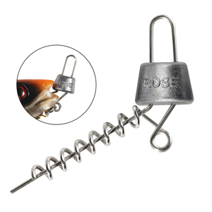 Sistema de tornillos multidepth Spinpoler 5g 7g 10g 15g 20g de acero inoxidable para señuelos blandos Curltail, para pescar lucio, trucha, lubina en agua salada y río. - Product Image 1