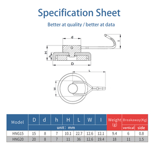 Móc Từ Tính Màu Đen, Móc Từ Tính Chịu Lực Nặng Nam Châm Neodymium Mạnh Mẽ Có Móc Xoay Cho Dụng Cụ Nhà Bếp Treo - Product Image 2