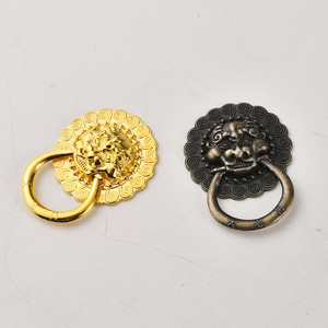 Lion Head Handle Zinc Alloy Antique Bronze <b>Gold</b> Cabinet <b>Drawer</b> <b>Pull</b> Ring European Style Surface Decoration - Product Image 1