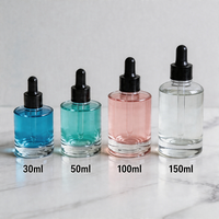 Contenants de soins de la peau de luxe vides, personnalisables en couleur, avec impression sérigraphique mate, gravure de logo, pour sérum cosmétique et mascara, fond épais