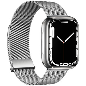 <span class=keywords><strong>2</strong></span> Pack cinturino magnetico in metallo per Apple Watch da 41mm 45mm 49mm, cinturino regolabile in maglia in acciaio inossidabile per IWatch - Product Image 1