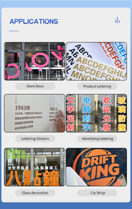 Màu Xám lưới siêu Màu Cắt Vinyl Sticker dễ dàng-to-cắt tự dính Glossy Matte bề mặt vĩnh viễn keo cho Poster vật liệu - Product Image 3