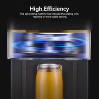Scelleuse de canettes intelligente commerciale automatique non rotative pour canettes de lait, thé, café, jus en aluminium