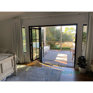 <span class=keywords><strong>Porte</strong></span> pliante extérieure en accordéon de véranda personnalisée <span class=keywords><strong>Porte</strong></span> coulissante en verre pour patio <span class=keywords><strong>Porte</strong></span> pliante en aluminium - Product Image 6